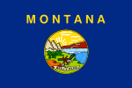 Montana Police Department Flag